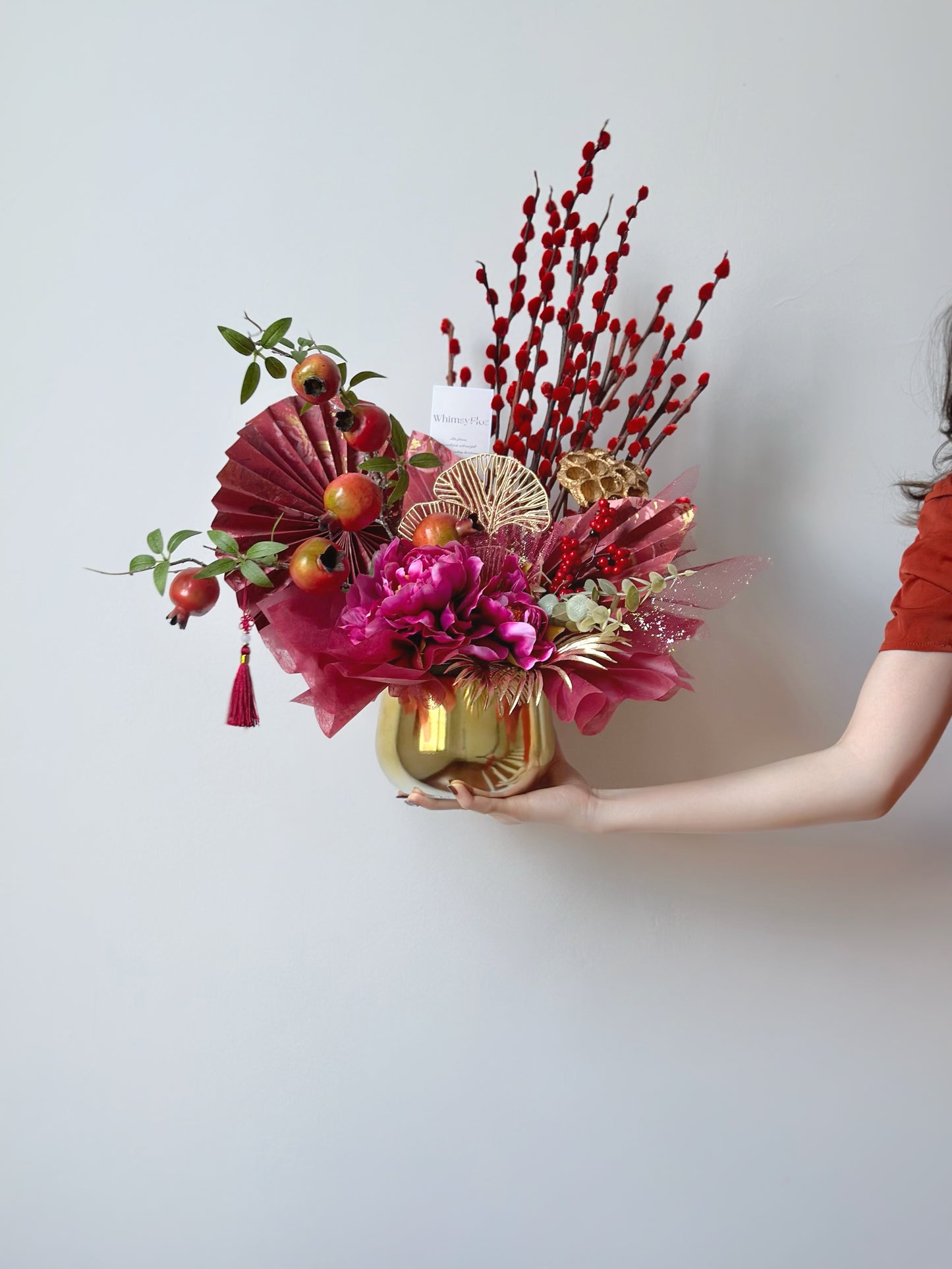 size guide of the cny vase arrangement