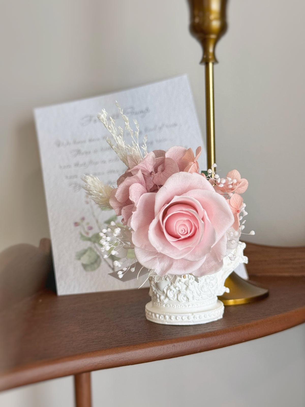 Whimsy Boutineer Ballet Pink Preserved Flowers Boutonniere & Wrist Corsage Set – Whimsy ...