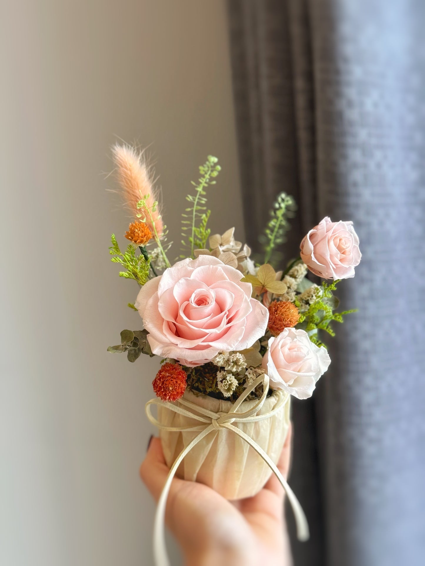 Whimsy Miniature Garden - Peachy