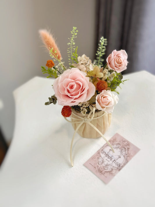 Whimsy Miniature Garden - Peachy