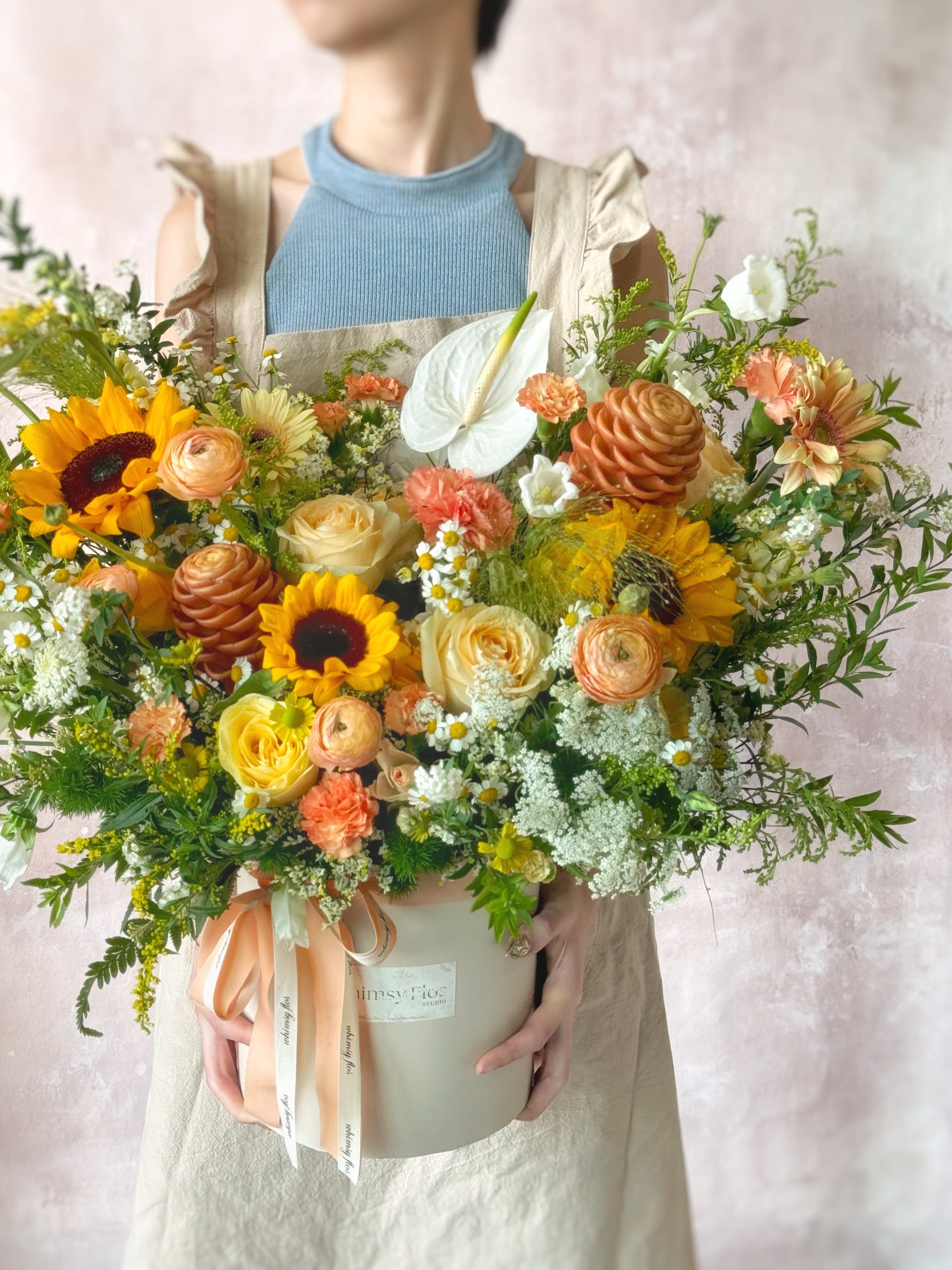 Whimsy Bloom Sunny Valley Fresh Flowers Bloom Box – Whimsy Flos Studio